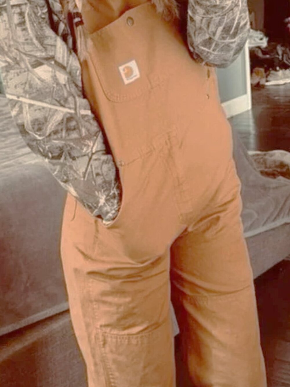 CARHARRT Ashland Bib Overalls OR6001 Brown S 4-6 - Picture 4 of 16